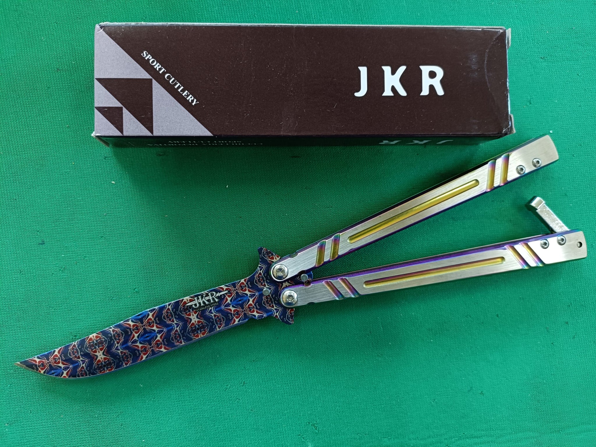 Favoloso coltello a farfalla butterfly JKR JKR0645