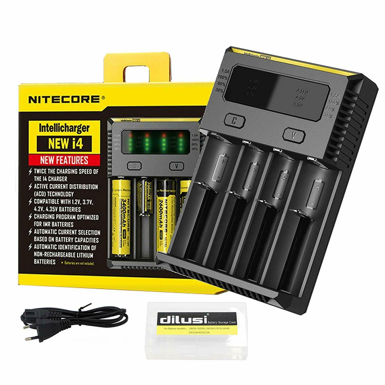 Nitecore NCI4 carica batterie caricatore per batterie Intellicharger Battery